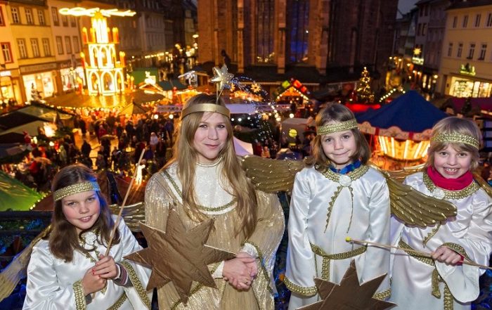 Christkind eröffnet den Heidelberger Weihnachtsmarkt