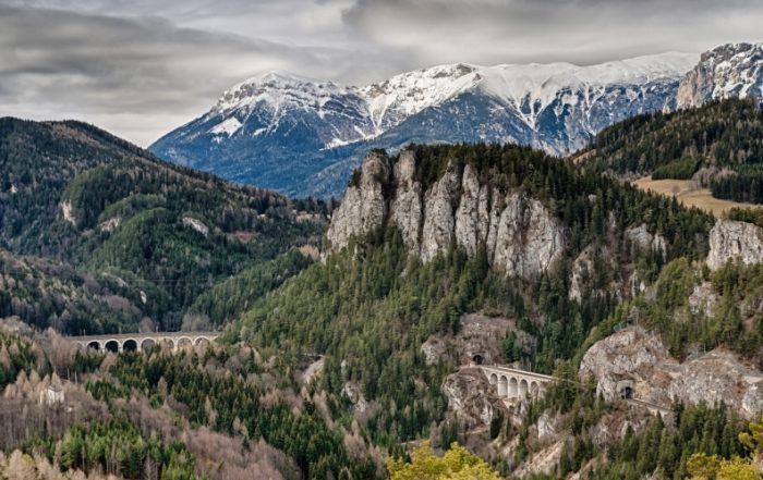 Semmeringbahn in den Wiener Alpen