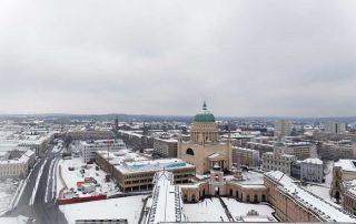 Blick auf Potsdam im Winter