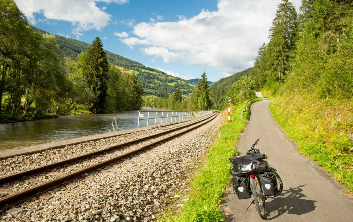 Radfahren auf dem Murradweg