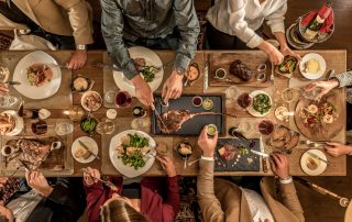 Gedeckte Tafel im Little London - Steak-Liebhaber