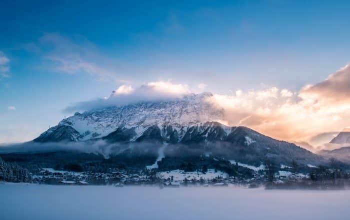 Blick auf das Zugspitzmassiv