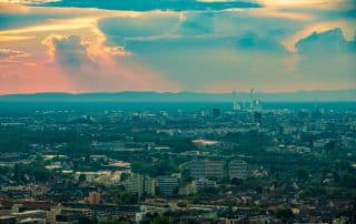 Wolken über Karlsruhe