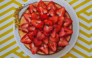 Torte mit Erdbeeren - Topfen-Obers-Torte