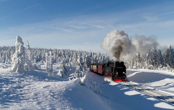 Harzer Schmalspurbahn im Winter - Winterwanderwege im Harz