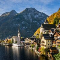 Hallstätter See im Herbst