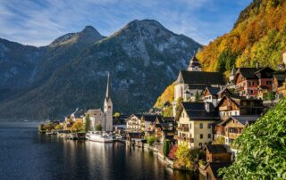 Hallstätter See im Herbst