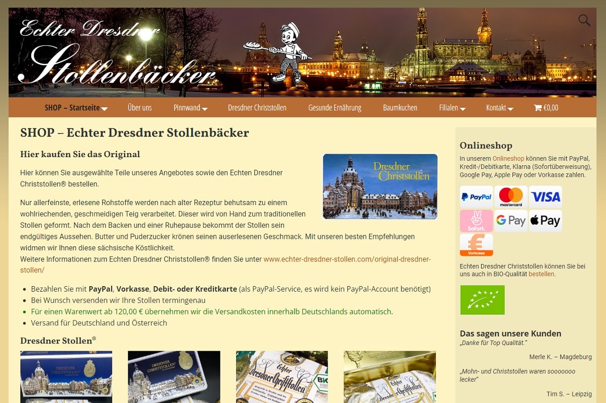 Echter Dresdner Stollenbäcker Screenshot