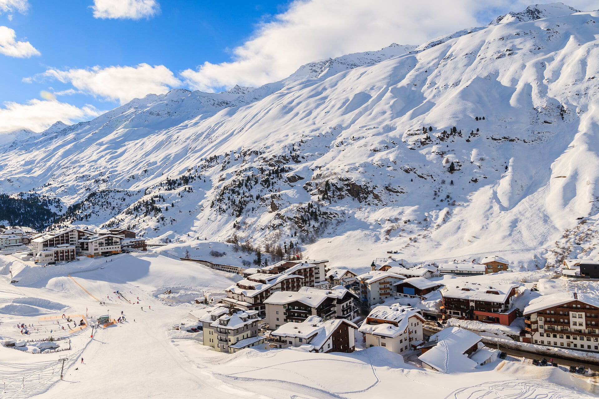 Obergurgl in Tirol im Schnee