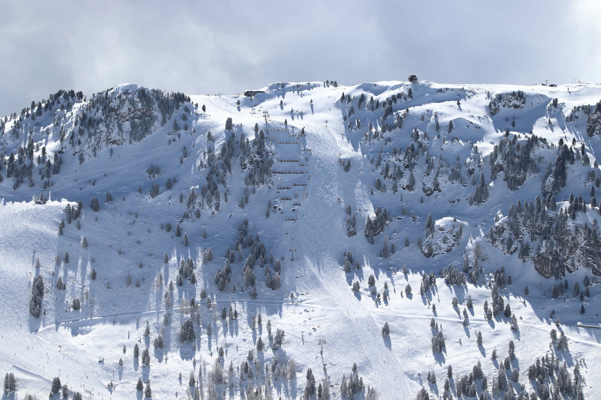 Harakiri-Abfahrt im Skigebiet Penken bei Mayrhofen in Tirol