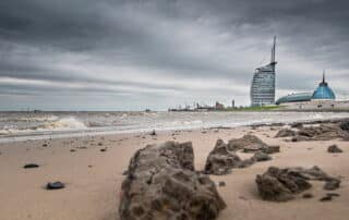 Bremerhaven bei Sturm - schlechtes Wetter in Bremerhaven