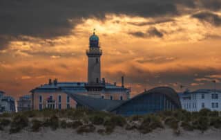 Stürmisches Warnemünde - schlechtes Wetter in Rostock